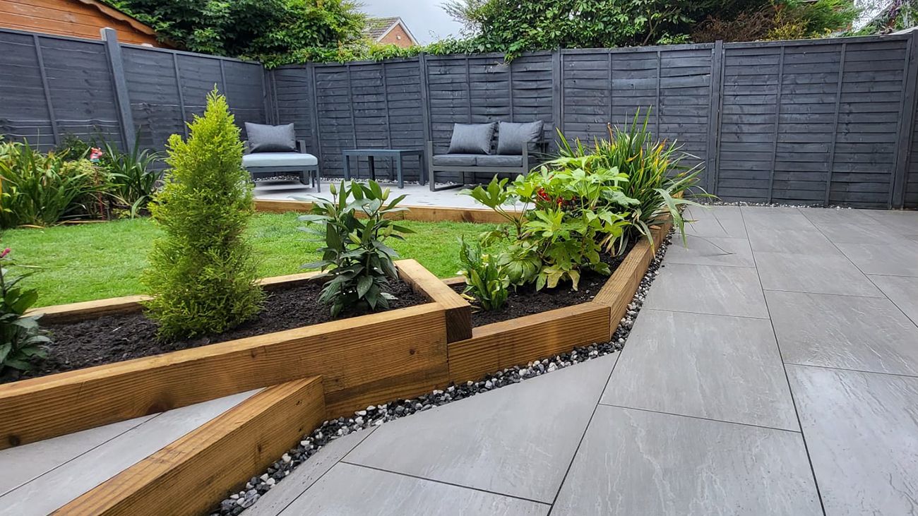 Garden landscaping in Lincolnshire