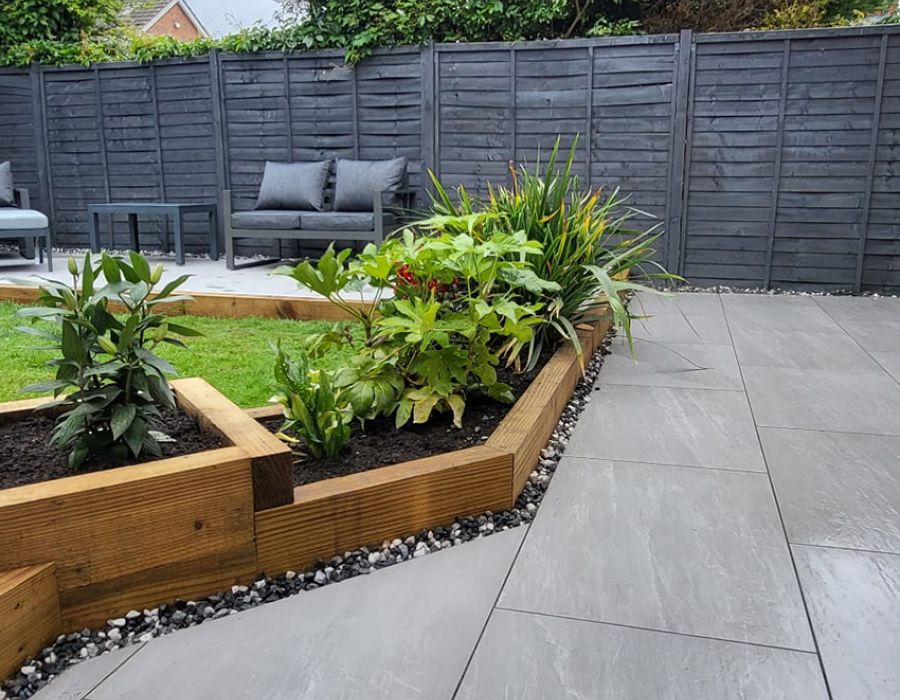 Garden landscaping in Lincolnshire