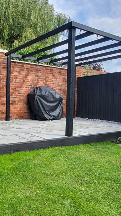 The Newton's raised patio project