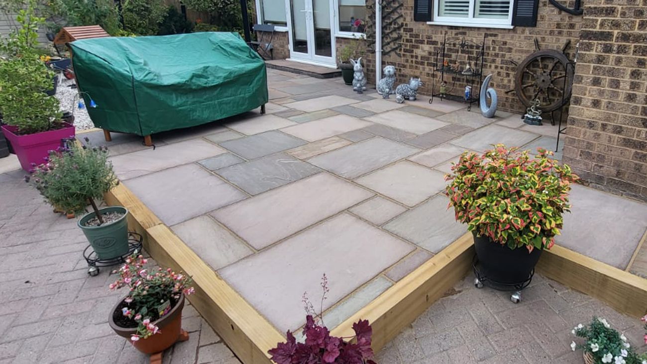 Patio installation in Lincolnshire