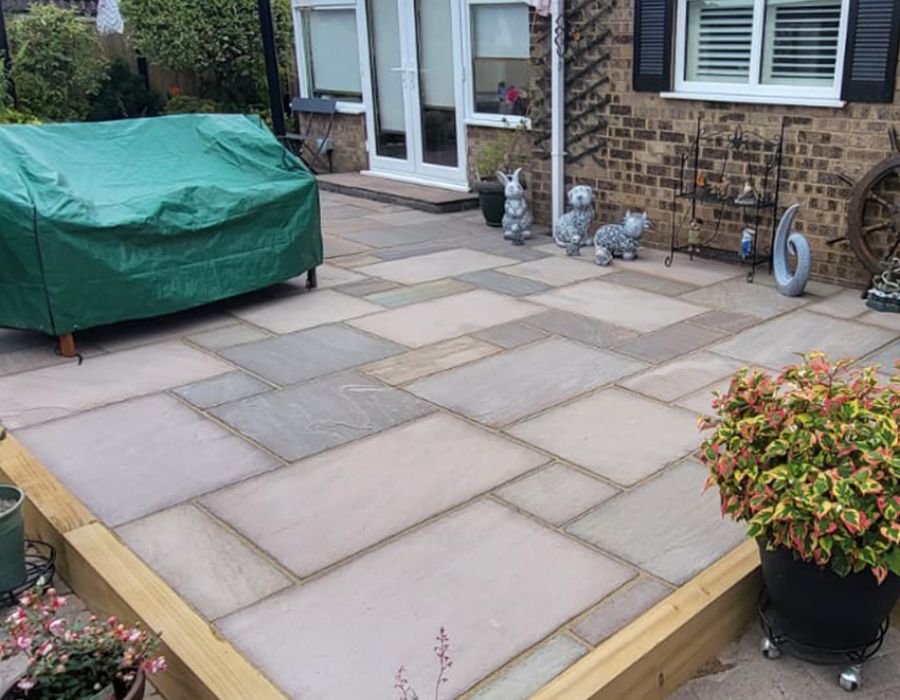 Patio installation in Lincolnshire